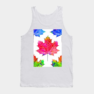 Cartoon Maple Leaves Tank Top